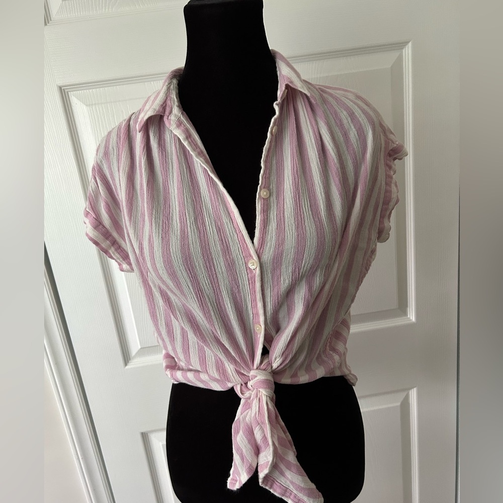 Madewell Cotton Candy Striped Shirt